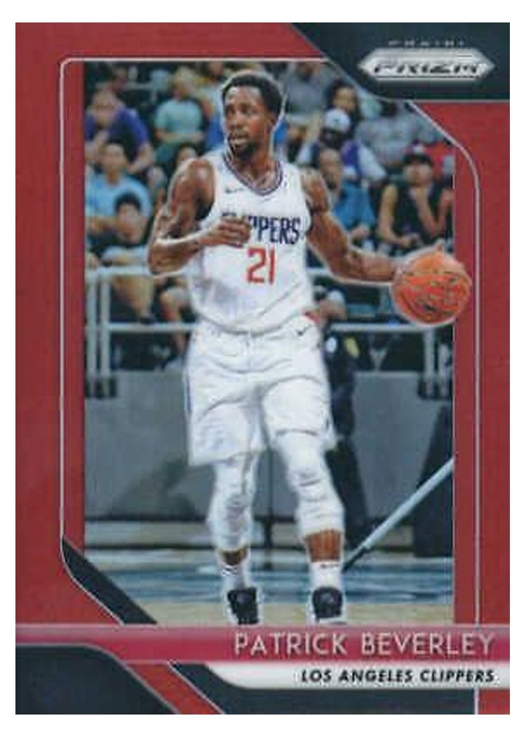 2018-19 Panini Prizm Base Set Patrick Beverley Red Prizm #204 card