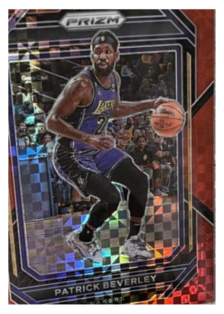 2022-23 Panini Prizm Base Set Patrick Beverley Red Power Prizm #139 card