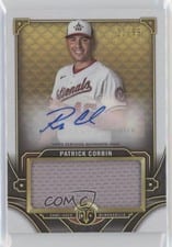 2022 Topps Triple Threads Autograph Single Jumbo Relics Patrick Corbin #ASJR-PC card