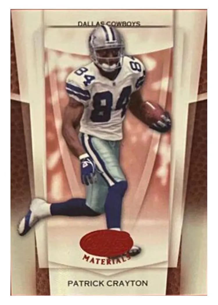 2007 Leaf Certified Materials Patrick Crayton #6 card