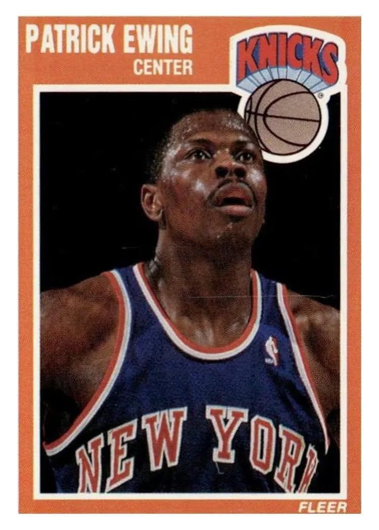 1989 Fleer Patrick Ewing #100 card