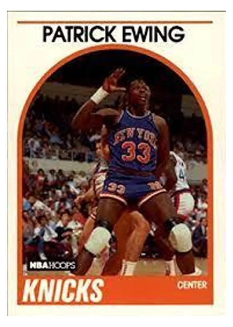 1989 Hoops Patrick Ewing #80 card