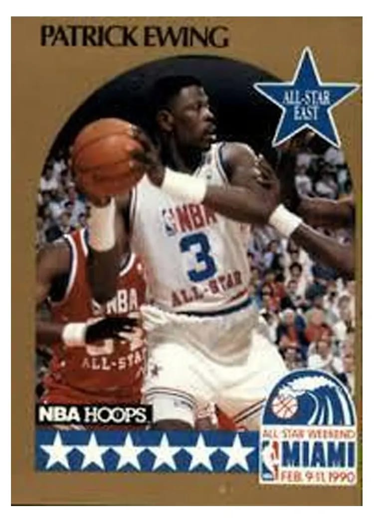 1990 Hoops Patrick Ewing #4 card