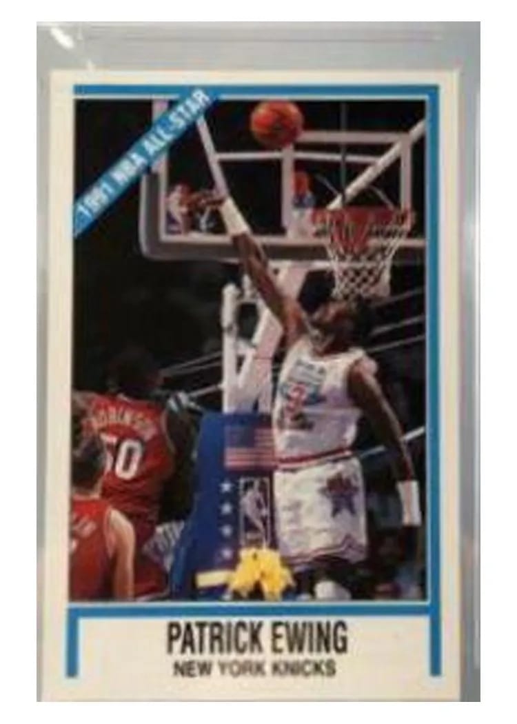 1991 Panini Sticker Patrick Ewing #99 card