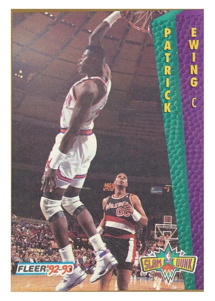 1992 Fleer Patrick Ewing #291 card