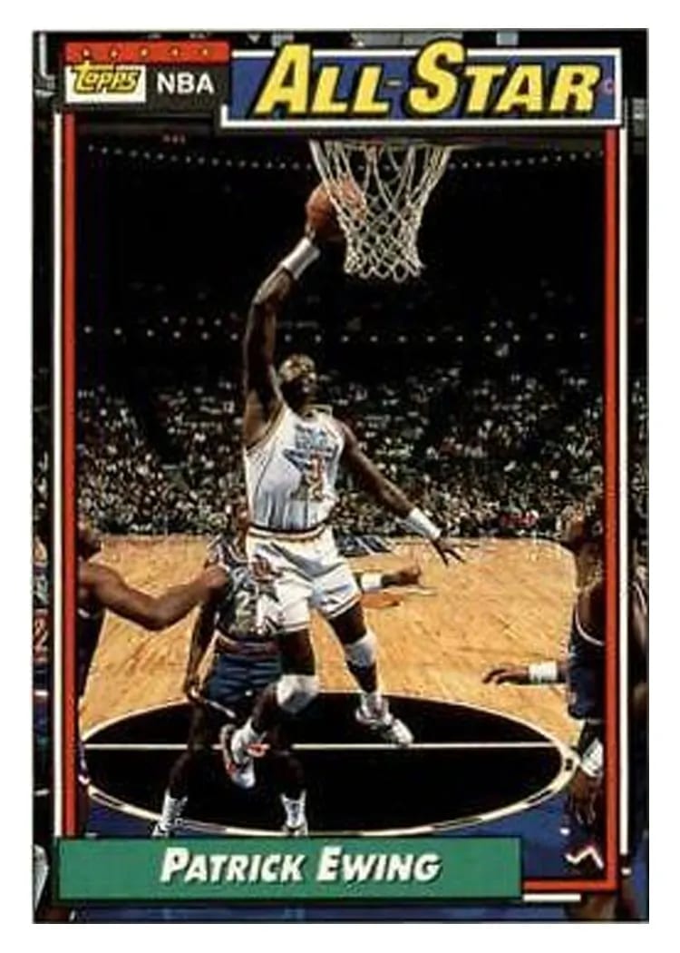 1992 Topps Patrick Ewing #121 card
