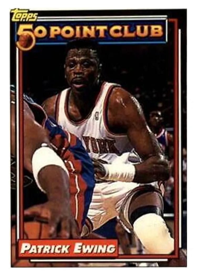 1992 Topps Patrick Ewing #211 card
