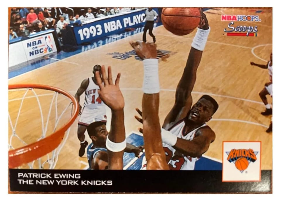 1993 Hoops Scoops Patrick Ewing #HS18 card