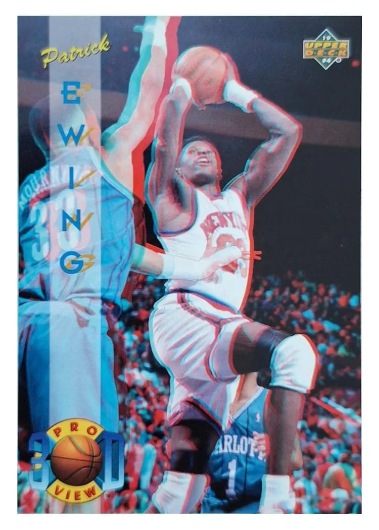 1993 Upper Deck Pro View 3-D Patrick Ewing #8 card