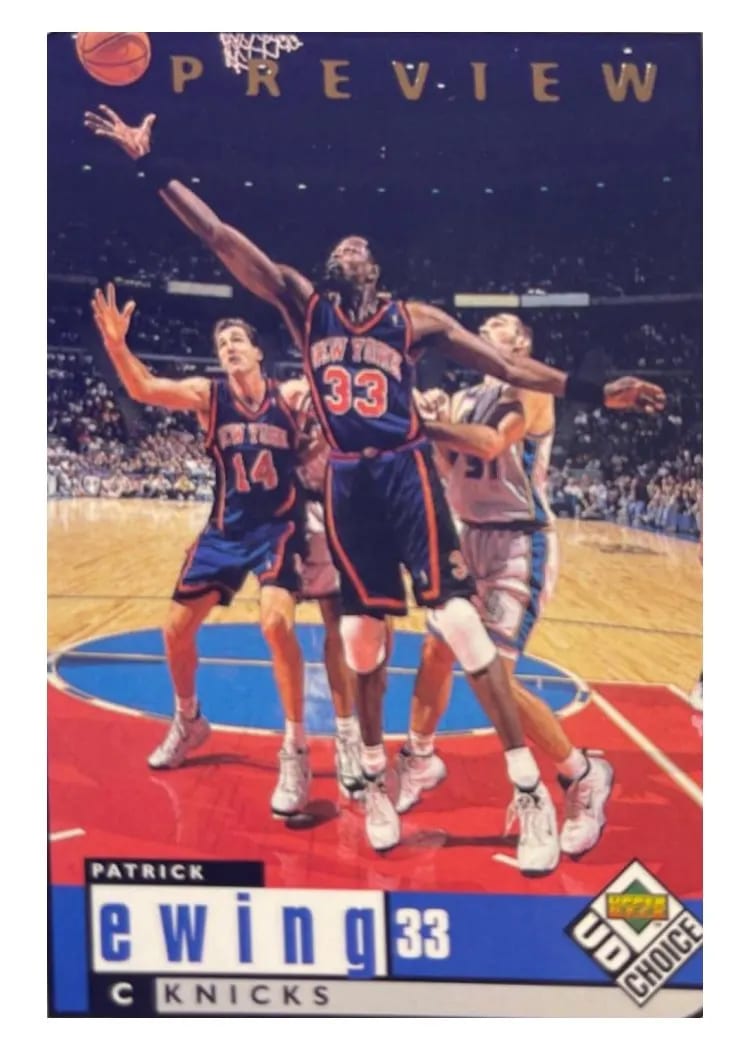 1998 UD Choice Preview Patrick Ewing Reserve #95 card