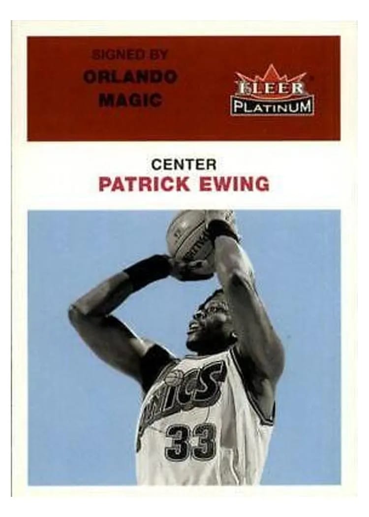 2001 Fleer Platinum Patrick Ewing #24 card