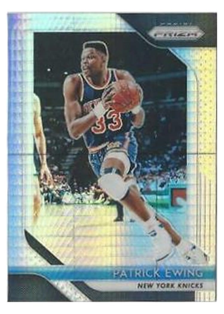 2018-19 Panini Prizm Base Set Patrick Ewing Hyper Prizm #105 card