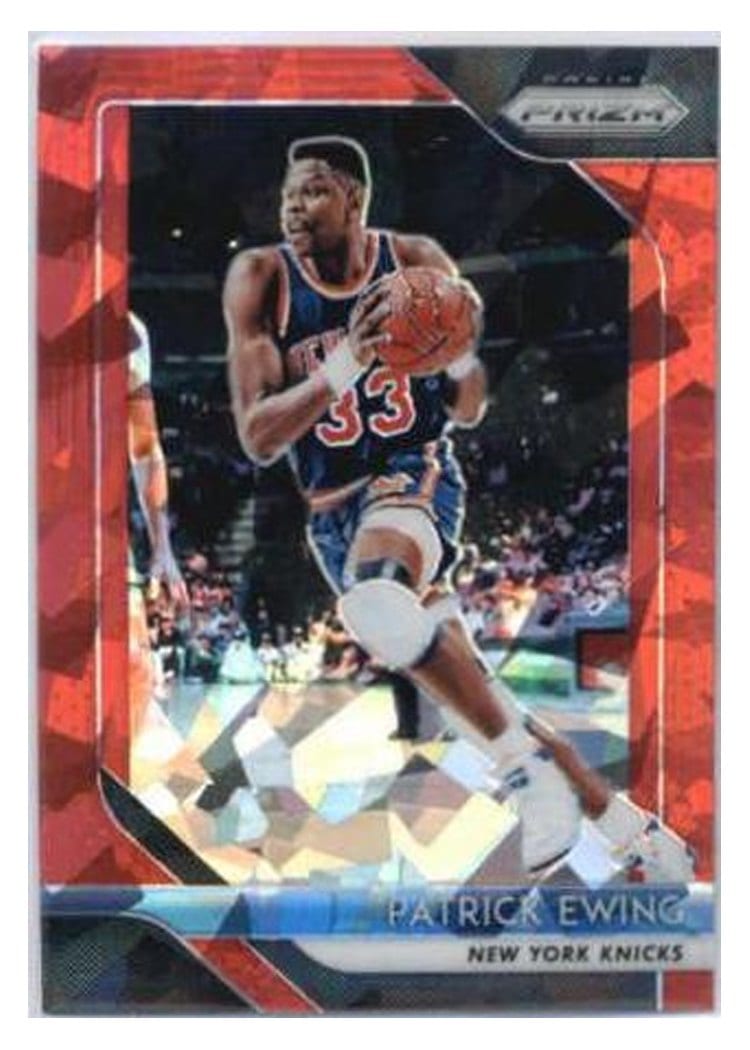 2018-19 Panini Prizm Base Set Patrick Ewing Red Ice Prizm #105 card