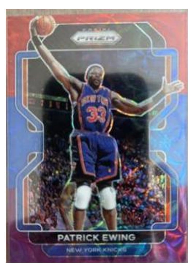 2021-22 Panini Prizm Base Set Patrick Ewing Red Blue Purple Choice Prizm #245 card