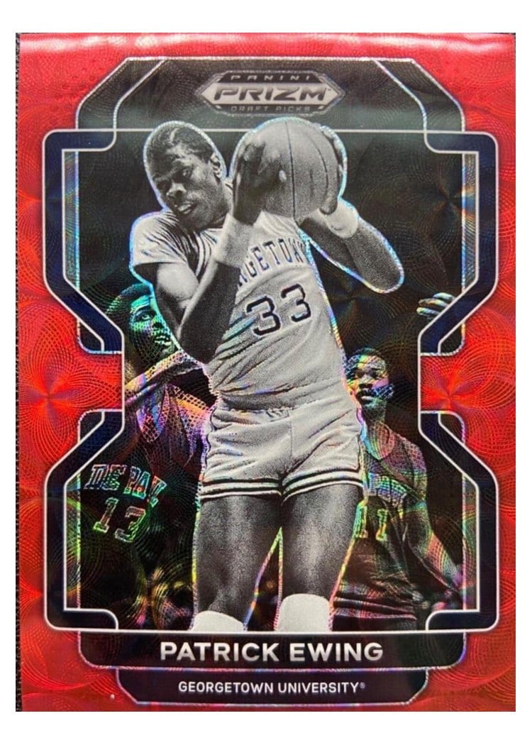 2022-23 Panini Prizm Base Set Patrick Ewing Choice Red Prizm #275 card