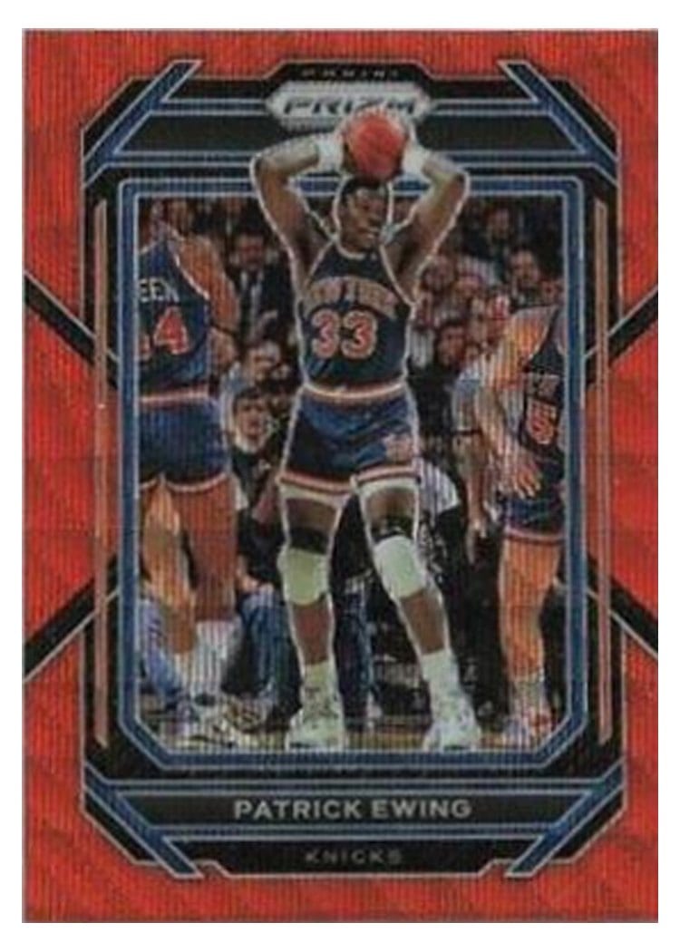 2022-23 Panini Prizm Base Set Patrick Ewing Orange Wave Prizm #275 card