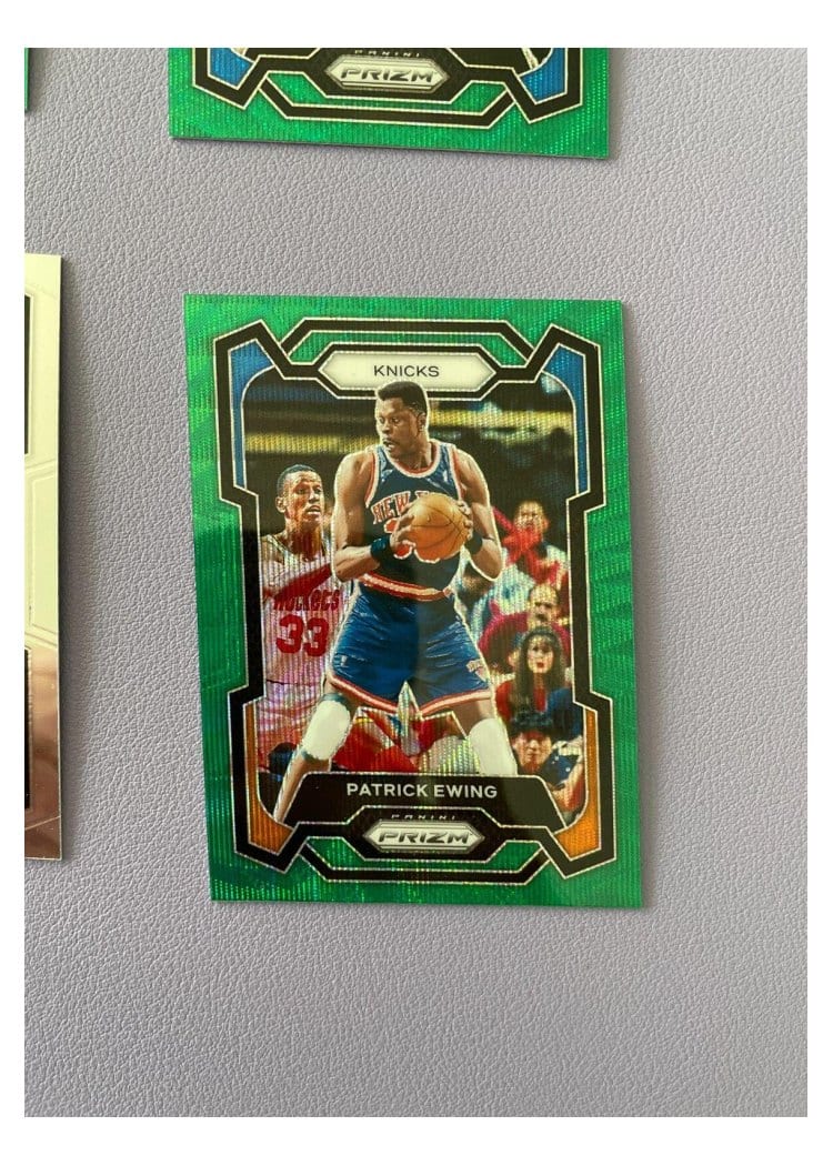 2023-24 Panini Prizm Base Set Patrick Ewing Green Wave #188 card