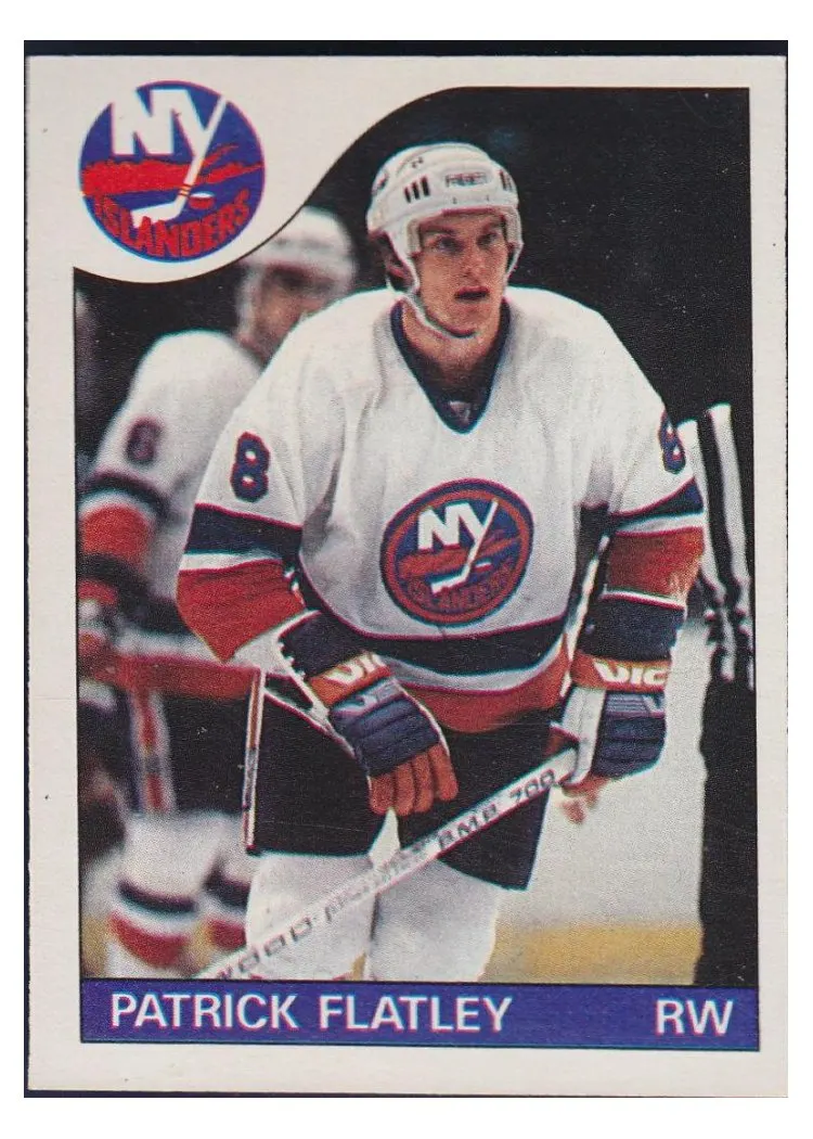 1985 O-Pee-Chee Patrick Flatley #83 card