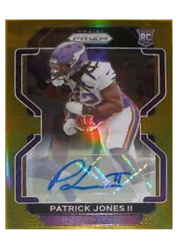 2021 Panini Prizm Base Set Patrick Jones II Autograph Gold Prizm #437 card