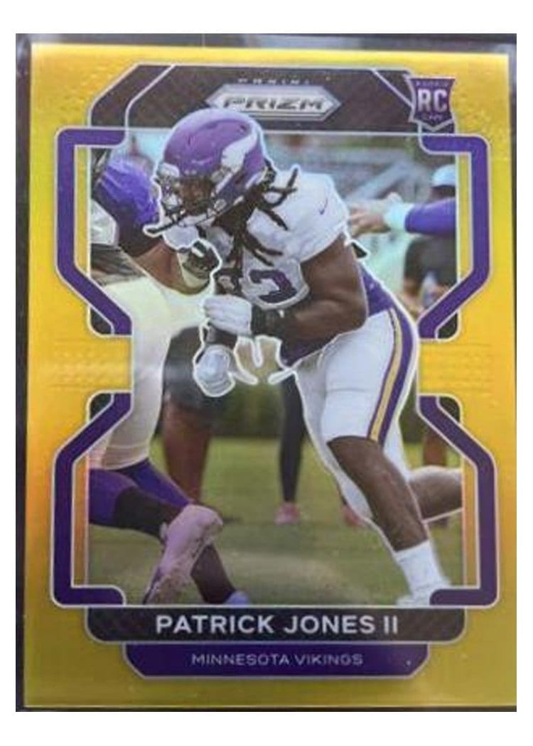 2021 Panini Prizm Base Set Patrick Jones II Gold Shimmer #437 card