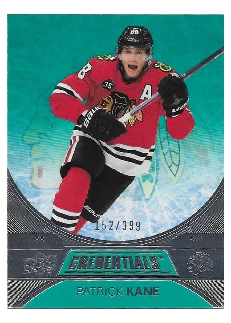 2021-22 Upper Deck Credentials Base Set Patrick Kane #6 card