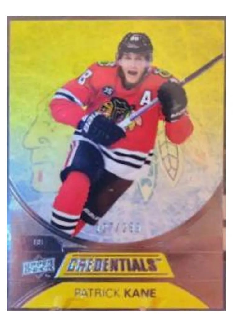 2021-22 Upper Deck Credentials Base Set Patrick Kane #6 card