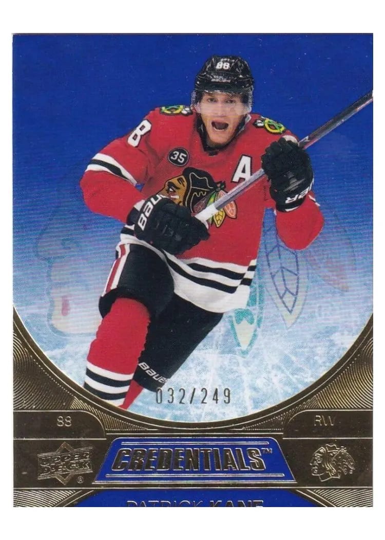 2021-22 Upper Deck Credentials Base Set Patrick Kane #6 card