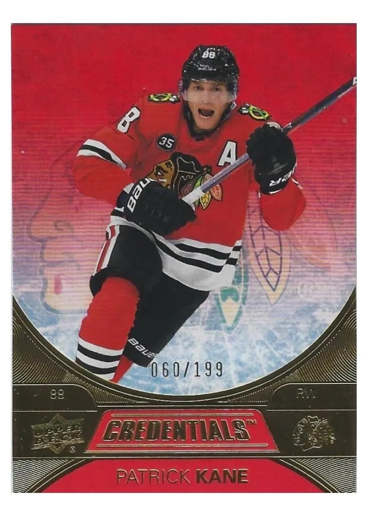 2021-22 Upper Deck Credentials Base Set Patrick Kane #6 card