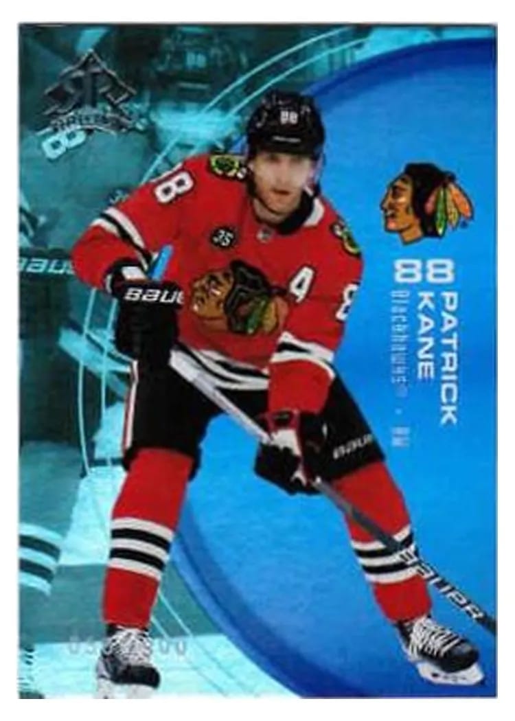 2021-22 Upper Deck Triple Dimensions Reflections Patrick Kane #7 card