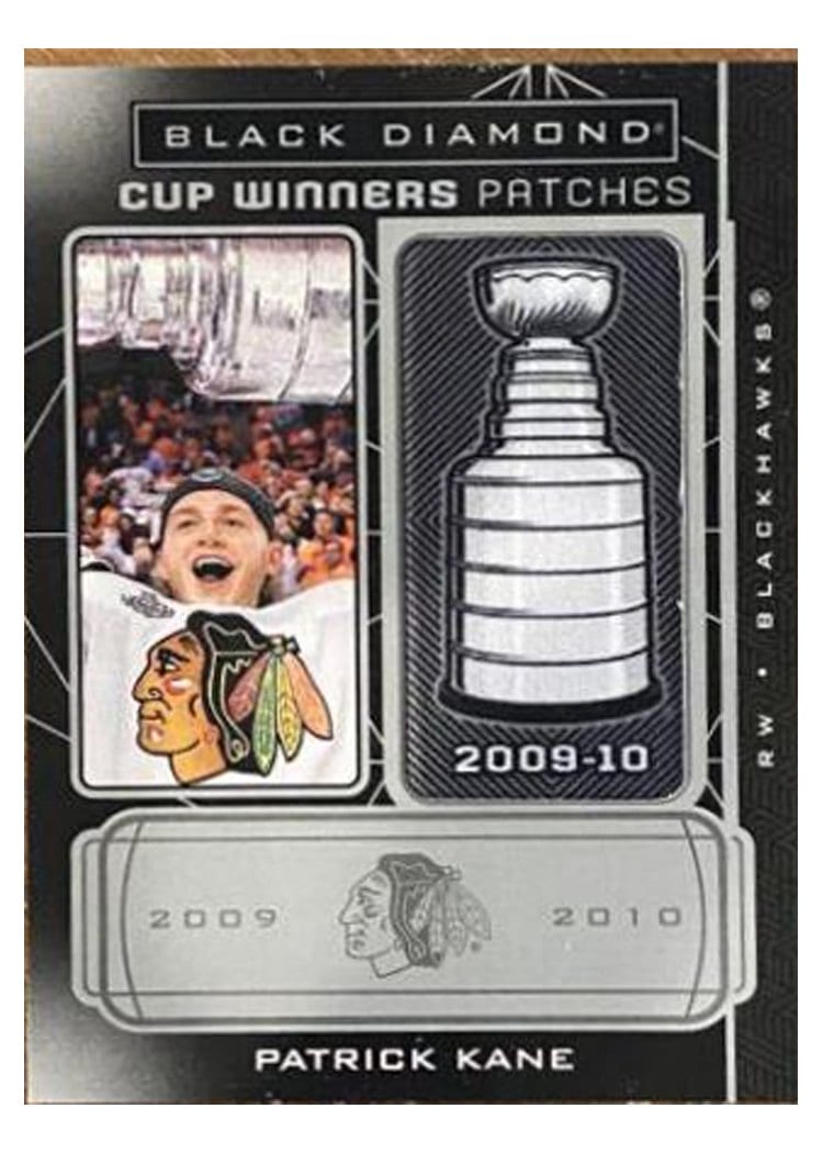 2021 Upper Deck Black Diamond Cup Winners Patrick Kane #CW-PK card
