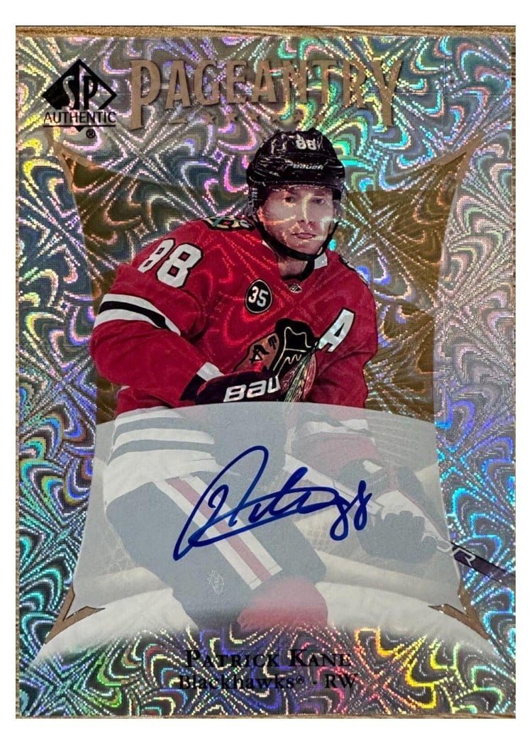 2022-23 SP Authentic 2021 Update - Pageantry Autograph Parallel Patrick Kane #P-44 card