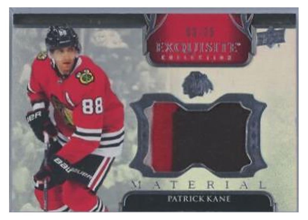 2022-23 Upper Deck Black Diamond Exquisite Collection Materials Patrick Kane #EM-PK card