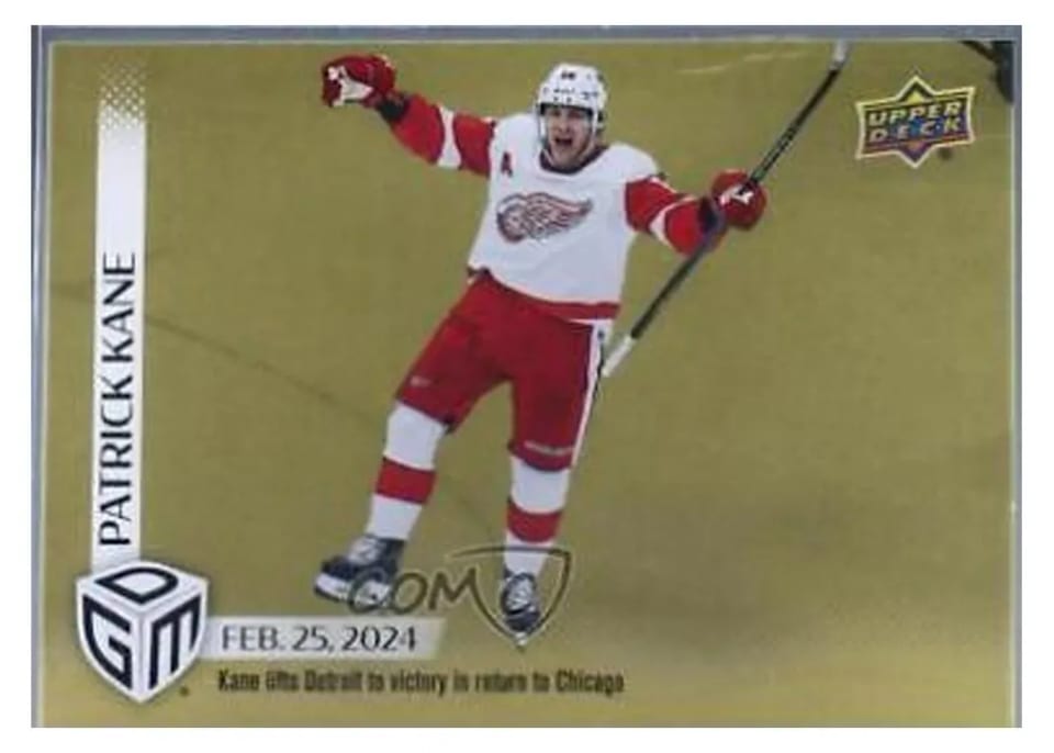 2023 Upper Deck Game Dated Moments Patrick Kane #66 card