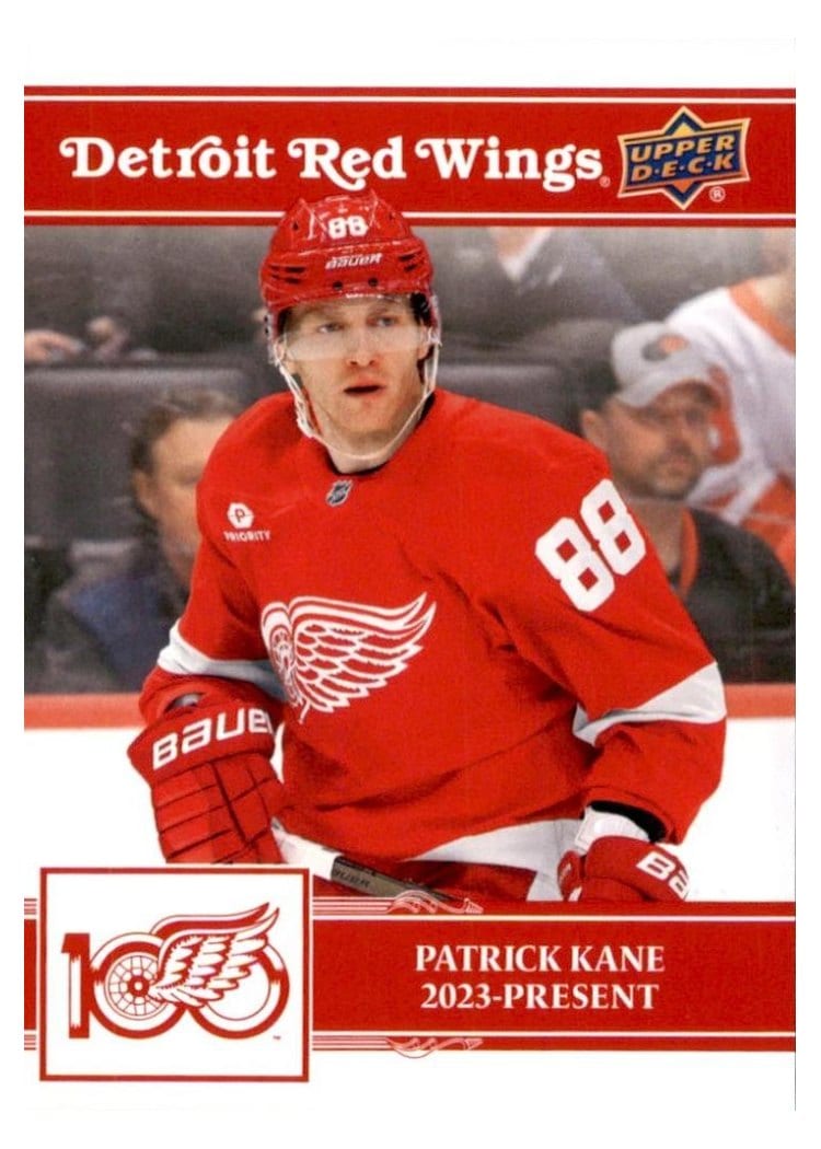 2025-26 Upper Deck Detroit Red Wings Centennial Box Set Gold Autographs Patrick Kane #4 card