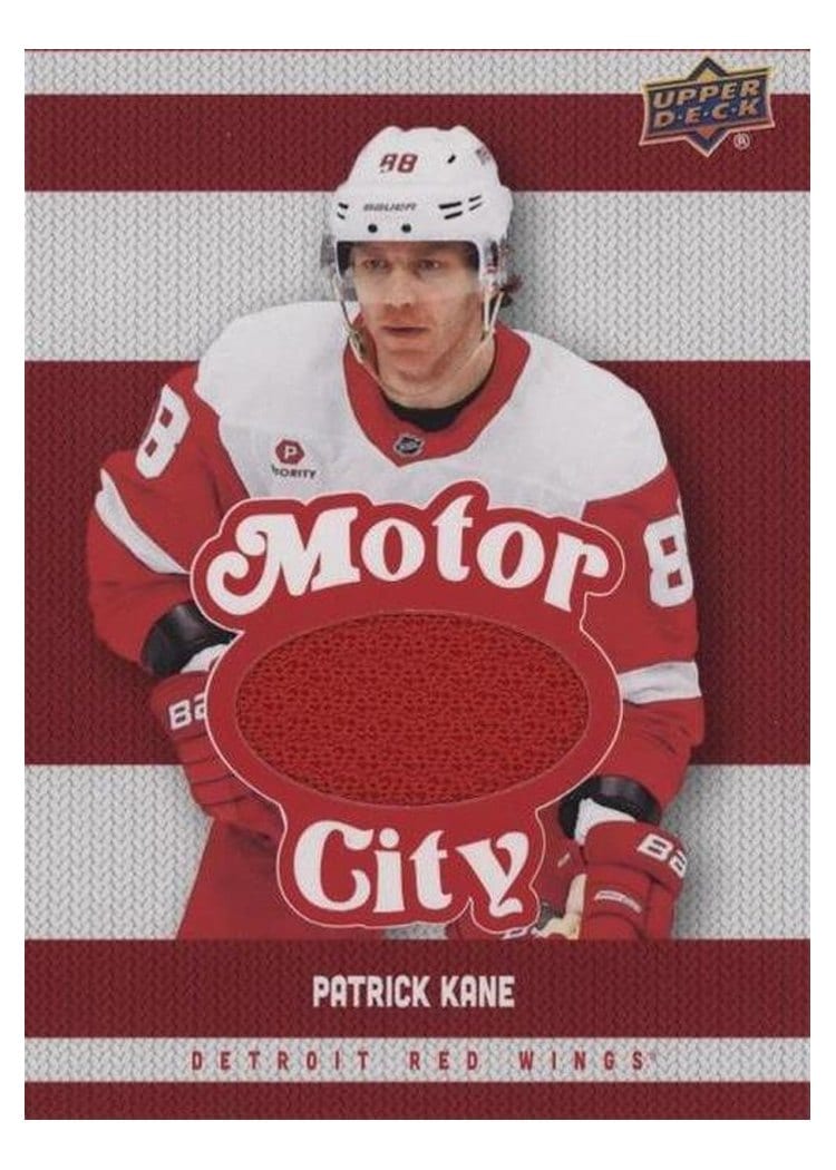 2025-26 Upper Deck Detroit Red Wings Centennial Motor City Premium Materials Patrick Kane #MCM-PK card