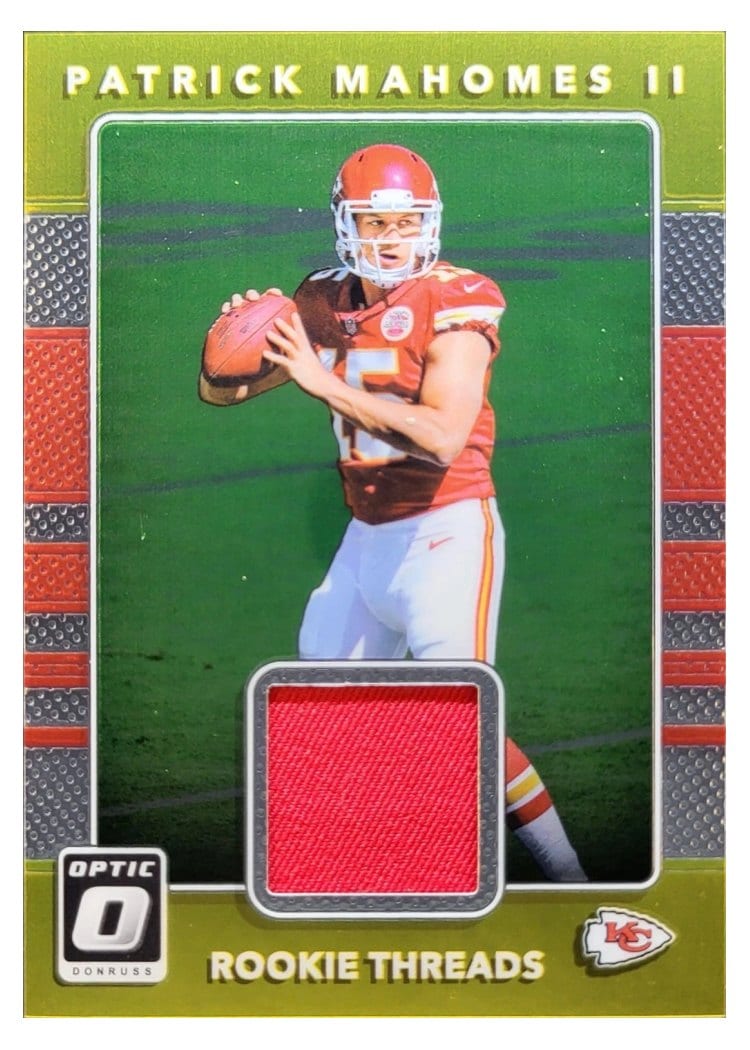 2017 Donruss Optic Rookie Threads Patrick Mahomes II #7 card