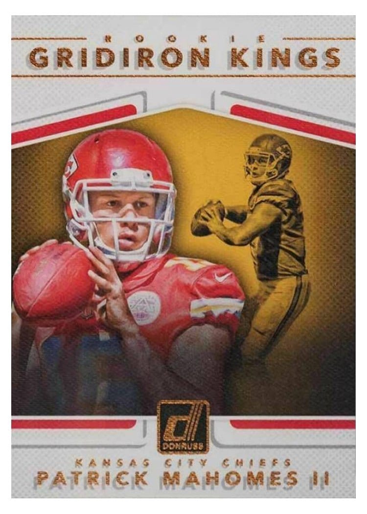 2017 Donruss Rookie Gridiron Kings Patrick Mahomes II #2 card