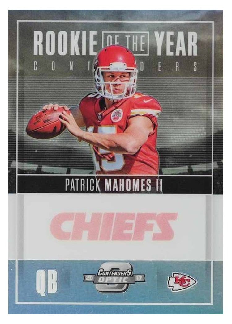 2017 Panini Contenders Optic Rookie of the Year Contenders Patrick Mahomes II #ROY-3 card