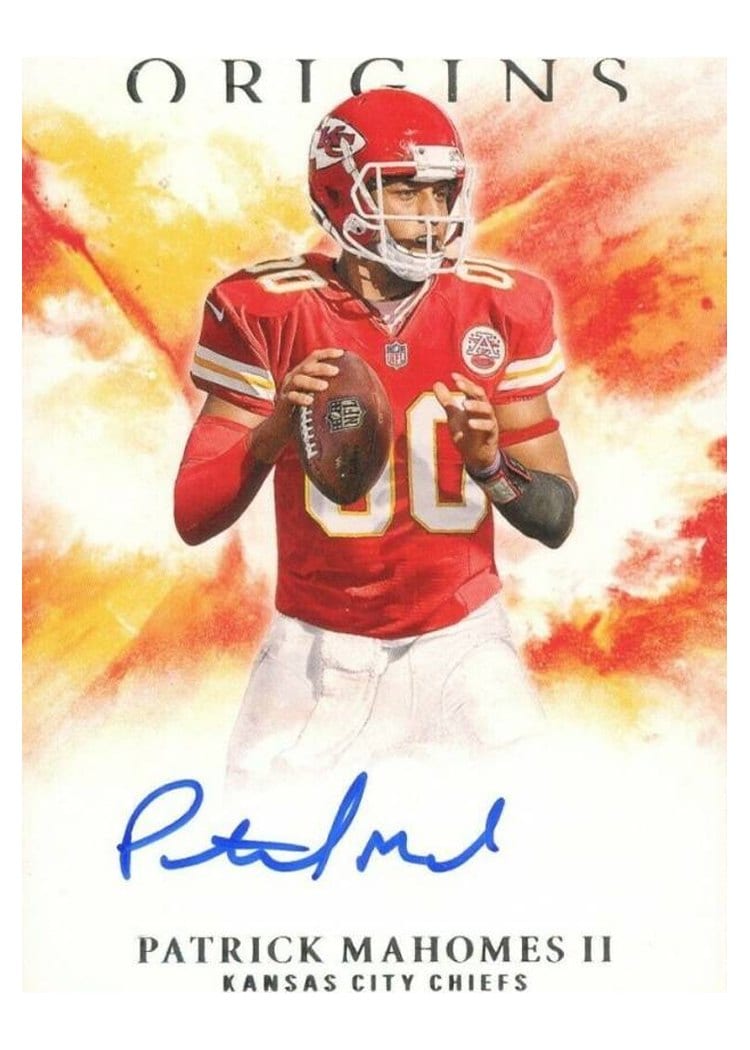 2017 Panini Origins Rookie Autographs Patrick Mahomes II #RA-PM card