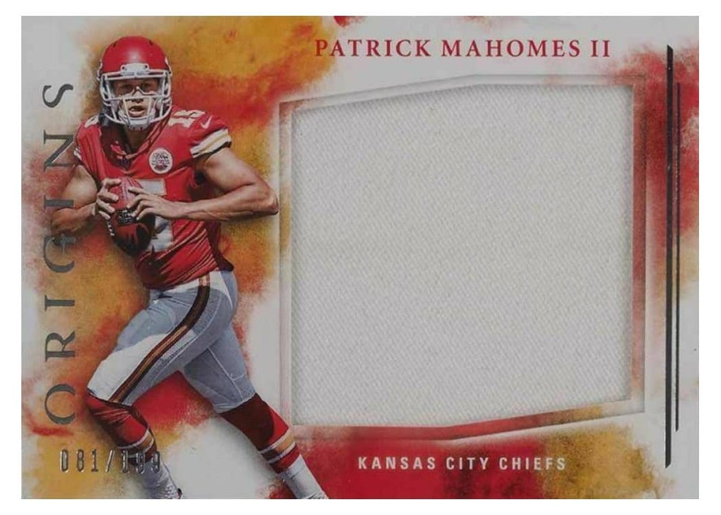 2017 Panini Origins Rookie Jumbo Jerseys Patrick Mahomes II #RJJ-PM card