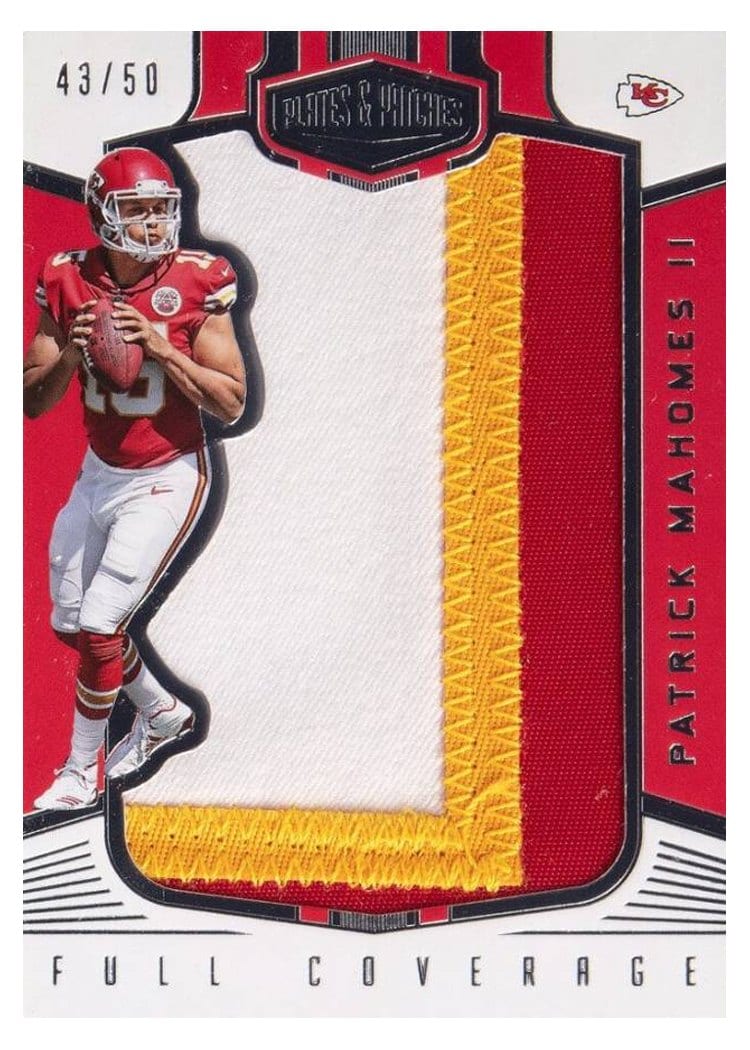 2017 Panini Plates & Patches Full Coverage Patrick Mahomes II #FC-35 card