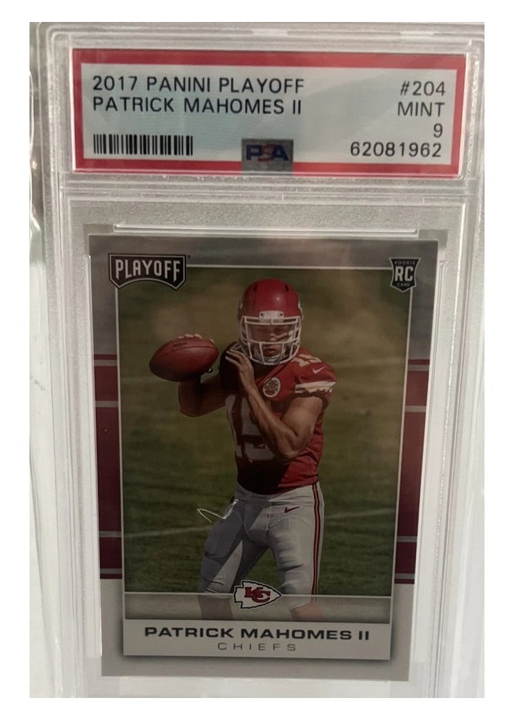 2017 Panini Playoff Base Set Patrick Mahomes II #204 card