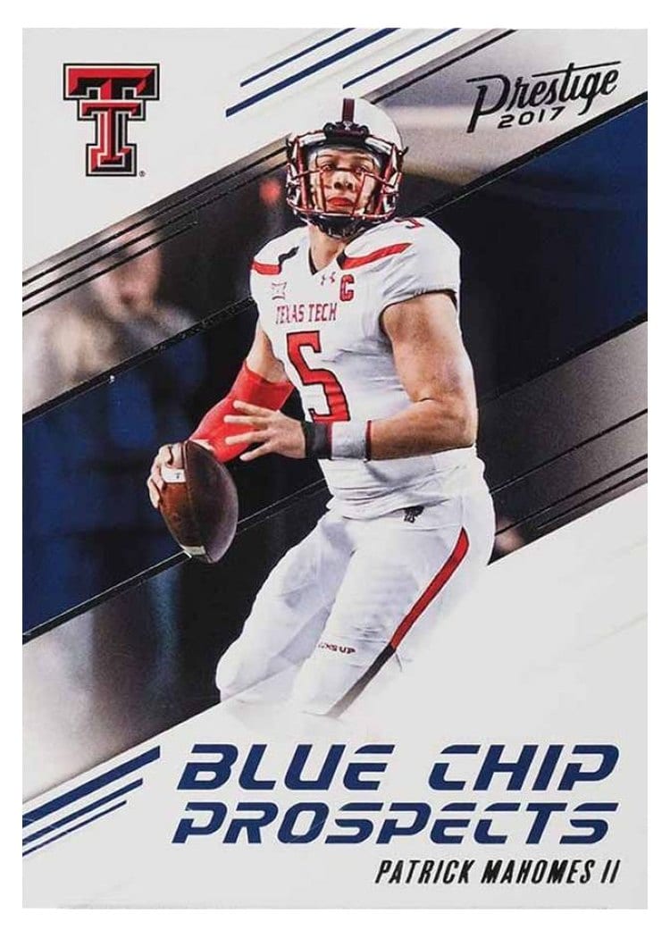 2017 Panini Prestige Blue Chip Prospects Patrick Mahomes II #8 card