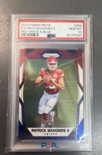 2017 Panini Prizm Patrick Mahomes II Red White Blue Prizm #269 card