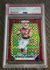 2017 Panini Prizm Patrick Mahomes II Red Power Prizm #269 card