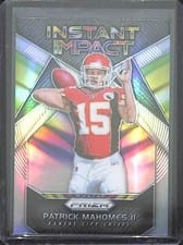 2017 Panini Prizm Instant Impact Patrick Mahomes II #8 card