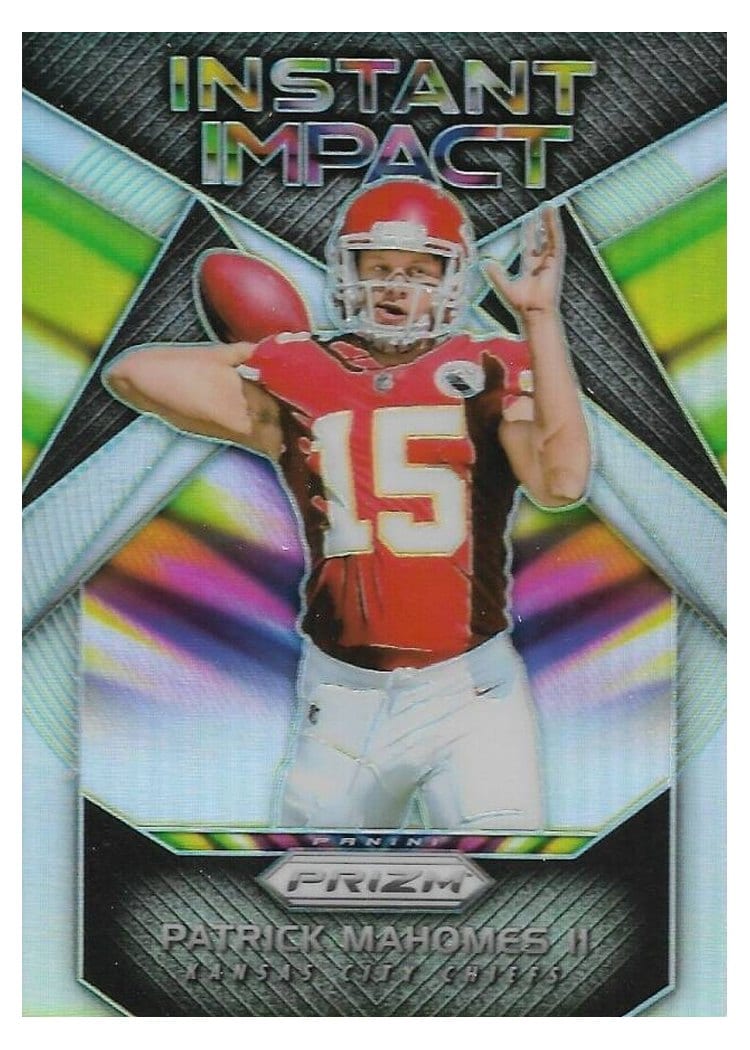 2017 Panini Prizm Instant Impact Patrick Mahomes II #8 card
