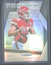 2017 Panini Prizm Premier Jersey Patrick Mahomes II #24 card