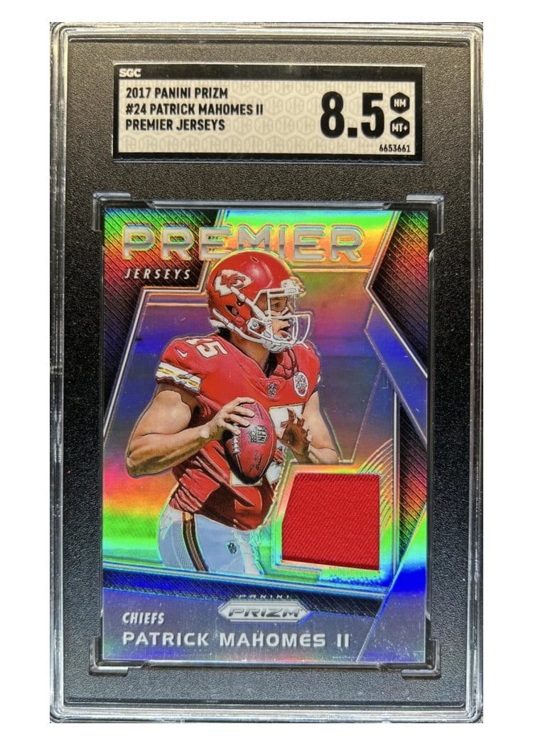 2017 Panini Prizm Prizm Premier Jerseys Patrick Mahomes II #24 card
