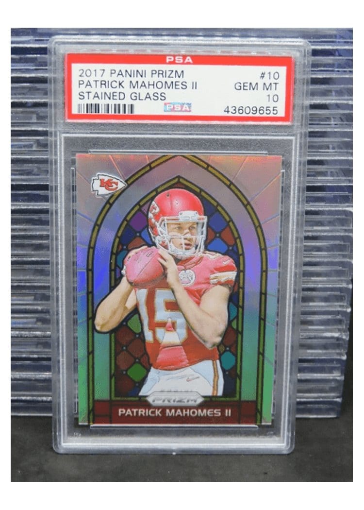 2017 Panini Prizm Stained Glass Patrick Mahomes II #10 card
